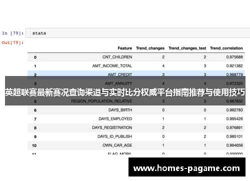 英超联赛最新赛况查询渠道与实时比分权威平台指南推荐与使用技巧